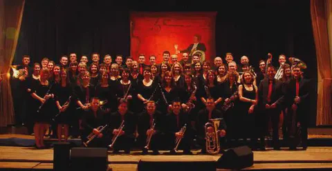 Musikverein vor dem Jahreskonzert 2013