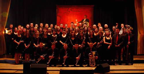 Musikverein vor dem Jahreskonzert 2013